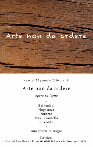 Arte non da ardere. Opere su legno